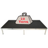 Top rated Quik Stage 16' x 20' High Portable Stage Package with Black Polyvinyl Non-Skid Surface. Additional Heights and Surfaces Available - Holds 2.8 tons per 4 x 8 when spread out evenly