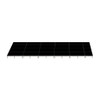 Top Rated Quik Stage 16' x 44' High Portable Stage Package with Black Polyvinyl Non-Skid Surface. Additional Heights and Surfaces Available - Front view