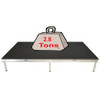 Top rated Quik Stage 4' x 16' High Portable Stage Package with Black Polyvinyl Non-Skid Surface. Additional Heights and Surfaces Available. - Holds 2.8 tons per 4 x 8 or 1.4 tons per 4 x 4 when spread out evenly.