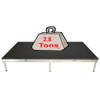 Top rated Quik Stage 8' x 24' High Portable Stage Package with Black Polyvinyl Non-Skid Surface. Additional Heights and Surfaces Available - Holds 2.8 tons per 4 x 8 or 1.4 tons per 4 x 4 when spread out evenly
