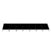 Top Rated Quik Stage 8' x 28' High Portable Stage Package with Black Polyvinyl Non-Skid Surface. Additional Heights and Surfaces Available - Front view