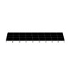 Top Rated Quik Stage 12' x 36' High Portable Stage Package with Black Polyvinyl Non-Skid Surface. Additional Heights and Surfaces Available - Front view