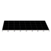 Quik Stage 16' x 36' High Portable Stage Package with Black Polyvinyl Non-Skid Surface. Additional Heights and Surfaces Available - Front view