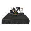 Top reviewed Quik Stage 16' x 40' High Portable Stage Package with Black Polyvinyl Non-Skid Surface. Additional Heights and Surfaces Available. - Drum Riser with skirting.