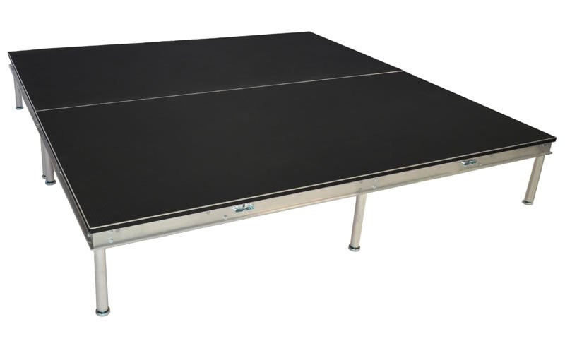 7 ft x 8 ft High Quality Portable Stage Package with Black