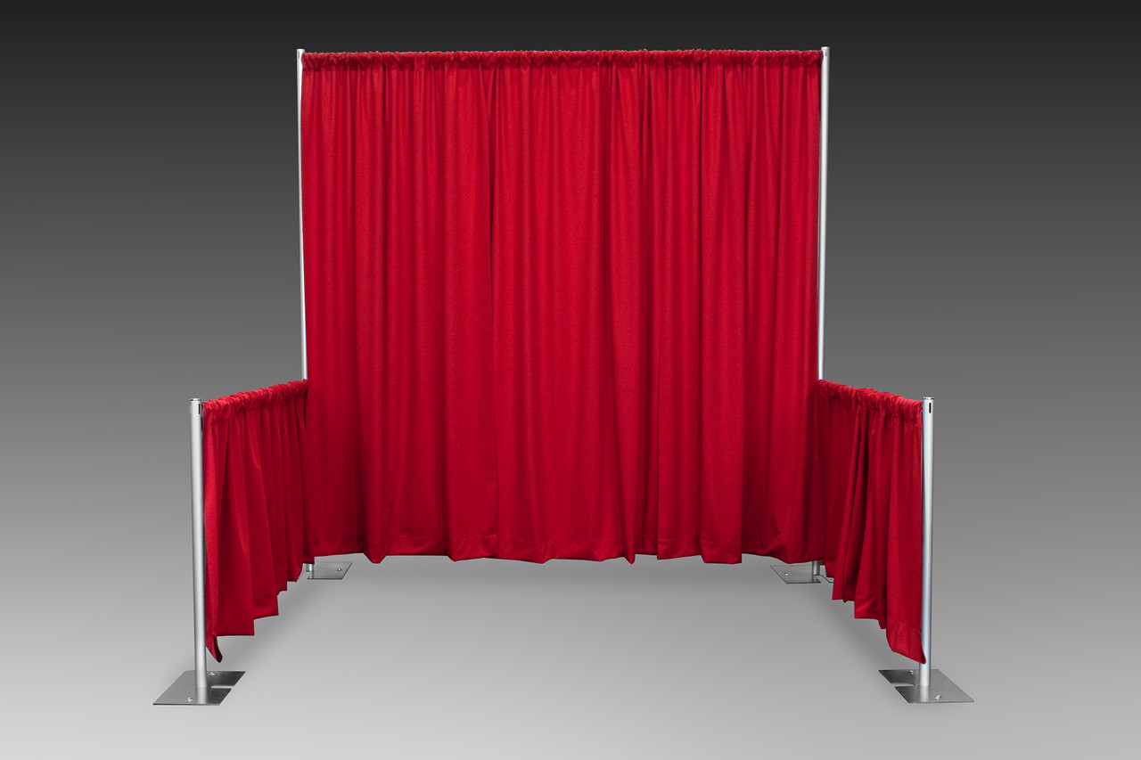 8' Back Drop with 3' High Side Wings. Great for Trade Shows!