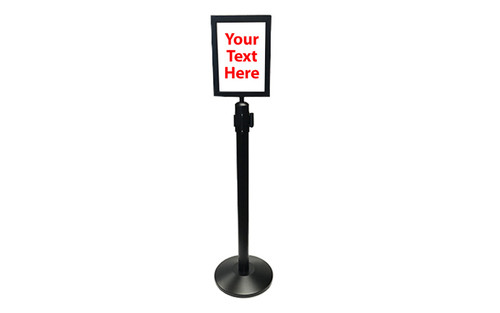 Retractable Stanchion Sign Frames