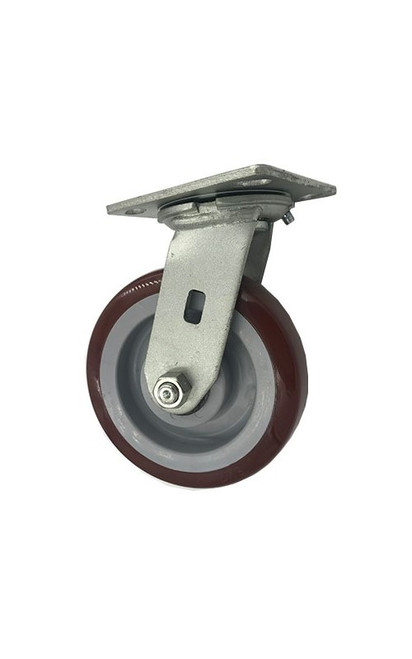 Top selling 6" X 2" Swivel Caster with Polyurethane Wheel and Roller Bearing.