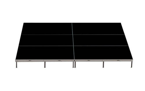 Top rated Quik Stage 12' x 16' x 8" High Portable Stage Package with Black Polyvinyl Non-Skid Surface. Additional Surfaces and Heights Available - Stage Rendering Top rated Quik Stage 12' x 16' x 8" High Portable Stage Package with Black Polyvinyl Non-Skid Surface. Additional Surfaces and Heights Available - Stage Rendering