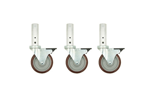 Best Selling Set of 3 Single 12" Caster Legs for individual risers with 3 legs (300012)