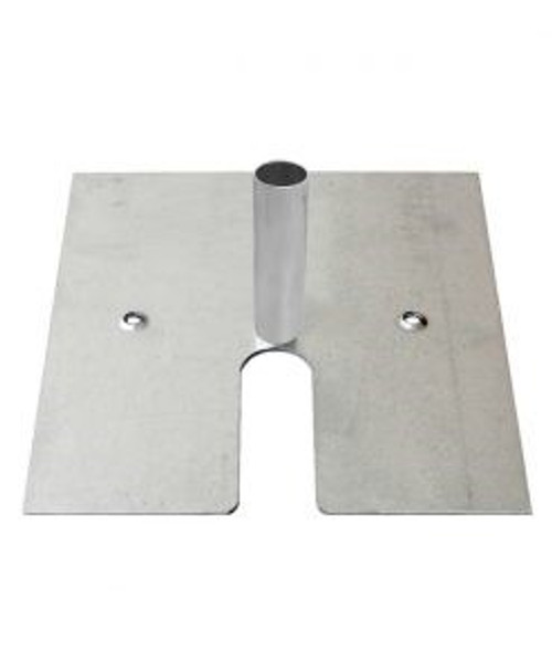 Base plate with 6'' High x 1 ½" Diameter Hollow Pin