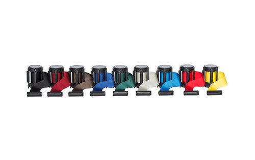 Closeout Best Selling Replacement Retractable Belt Stanchion Cassettes with a 10' Belt. Available in 9 standard colors and 3 premium colors.