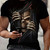 Men's 3D Skull Printed T-shirt - Casual Short Sleeve, Summer Outdoor, Stretch Polyester Blended, Machine Washable