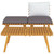 Garden Lounge Set Dark Grey, White