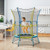 Mini Trampoline for Kids with Safety Enclosure Net and Foam Handles-Yellow - Color: Yellow