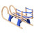 Foldable Sledge with Backrest 43.3" Plywood