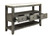 18" X 54" X 36" White Marble Gray Oak Wood Server