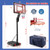 Basketball Hoop with 5-10 Feet Adjustable Height for Indoor Outdoor - Color: Black