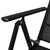 Bistro Set Black Powder-coated aluminum, textilene, glass, steel