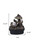 10" Black Polyresin Wolf Tabletop Fountain Sculpture