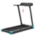 Folding Electric Compact Walking Treadmill with APP Control Speaker-Blue - Color: Blue