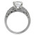 TK069 - High polished (no plating) Stainless Steel Ring with AAA Grade CZ  in Clear