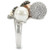 0W296 - Rhodium + Ruthenium Brass Ring with Synthetic Pearl in Multi Color