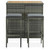 Bar Set Grey PE rattan, steel, solid acacia wood