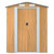 Garden Shed Light Brown Galvanized Steel Large Garden Shed