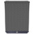 Planter Set of 2 Black Polypropylene 11.8x11.8x14.6 in.