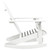 Garden Rocking Chair White Hardwood Medium Garden Rocking Chair