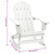 Garden Rocking Chair White Hardwood Medium Garden Rocking Chair