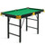 47 Inch Folding Billiard Table with Cues and Brush Chalk -Green - Color: Green