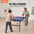 Ping Pong Table, Mid-Size Table Tennis Game, Indoor MDF Table Tennis Table, Foldable Portable Compl