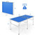 60 Inch Portable Tennis Ping Pong Folding Table with Accessories-Blue - Color: Blue