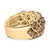 10K Yellow Gold Plated .925 Sterling Silver 3.0 Cttw Champagne Diamond Multi Lattice Band Ring - Si