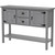 Solid Wood Farmhouse Sofa Table Sideboard Cabinet with Storage Drawers in Grey