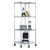 Heavy Duty 4-Tier Corner Storage Rack Shelving Unit with Casters