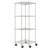 Heavy Duty 4-Tier Corner Storage Rack Shelving Unit with Casters