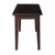 Solid Wood Entryway Accent Bench in Java Brown Finish