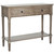 Console Accent Table Traditional Style Sofa Table in Distressed Cream