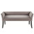Modern Mid-Century Grey Upholstered Accent Bench