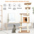 7-Layer Wooden Cat Tree Tall Cat Tower with Sisal Posts and Condo-Natural - Color: Natural