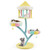 Multi-Layer Cat Tree with 2 Removable Perches Scratching Posts-Color - Color: Color