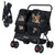 Foldable Double Pet Stroller with Adjustable Sunshade and Storage Basket-Black - Color: Black