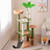 Multilevel Cat Tree with Scratching Posts and Rope Plush Perch Toy Bed-Green - Color: Green