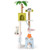 71 Inch Cat Tree Multi-Level Aesthetic Beach-Themed Kitten Tower-Colorful - Color: Multicolor