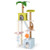 71 Inch Cat Tree Multi-Level Aesthetic Beach-Themed Kitten Tower-Colorful - Color: Multicolor