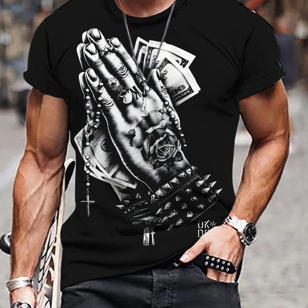 Men's Frog Printed T-shirt Men's Frog Printed T-shirt