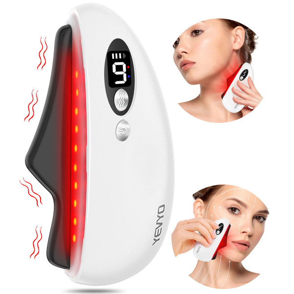 Gua Sha Facial Tool, Electric Black Obsidian Guasha Tool for Face, Chin, Neck, Body, Heated Vibrating Massage Gua Sha Stone for Face Sculpting, Wrinkle Removal, Anti-Aging Gua Sha Facial Tool, Electric Black Obsidian Guasha Tool for Face, Chin, Neck, Body, Heated Vibrating Massage Gua Sha Stone for Face Sculpting, Wrinkle Removal, Anti-Aging
